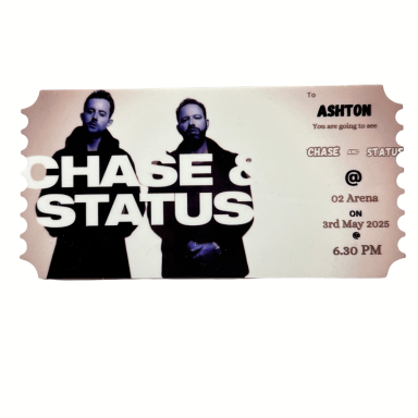 Acrylic ticket design